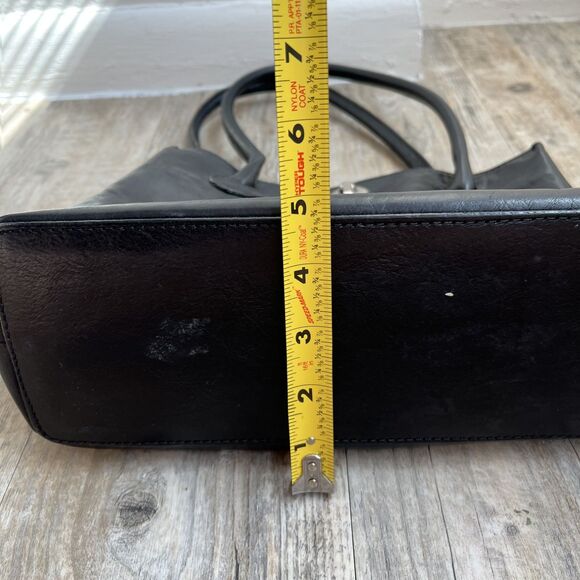 I Ponti Firenze Shoulder Bag Black Genuine Italian Leather - Picture 5 of 14